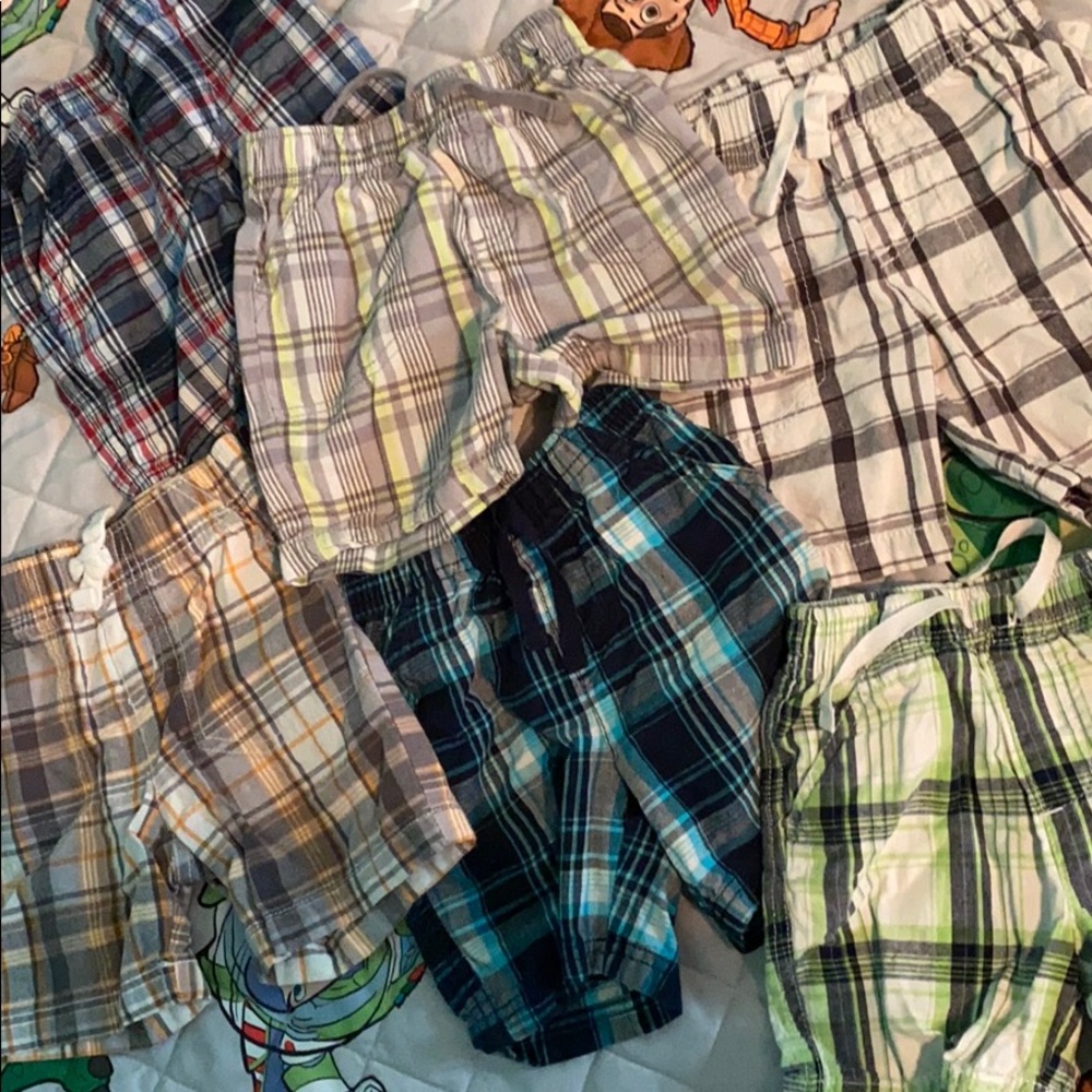 Jumping beans plaid shorts 2t 100% cotton